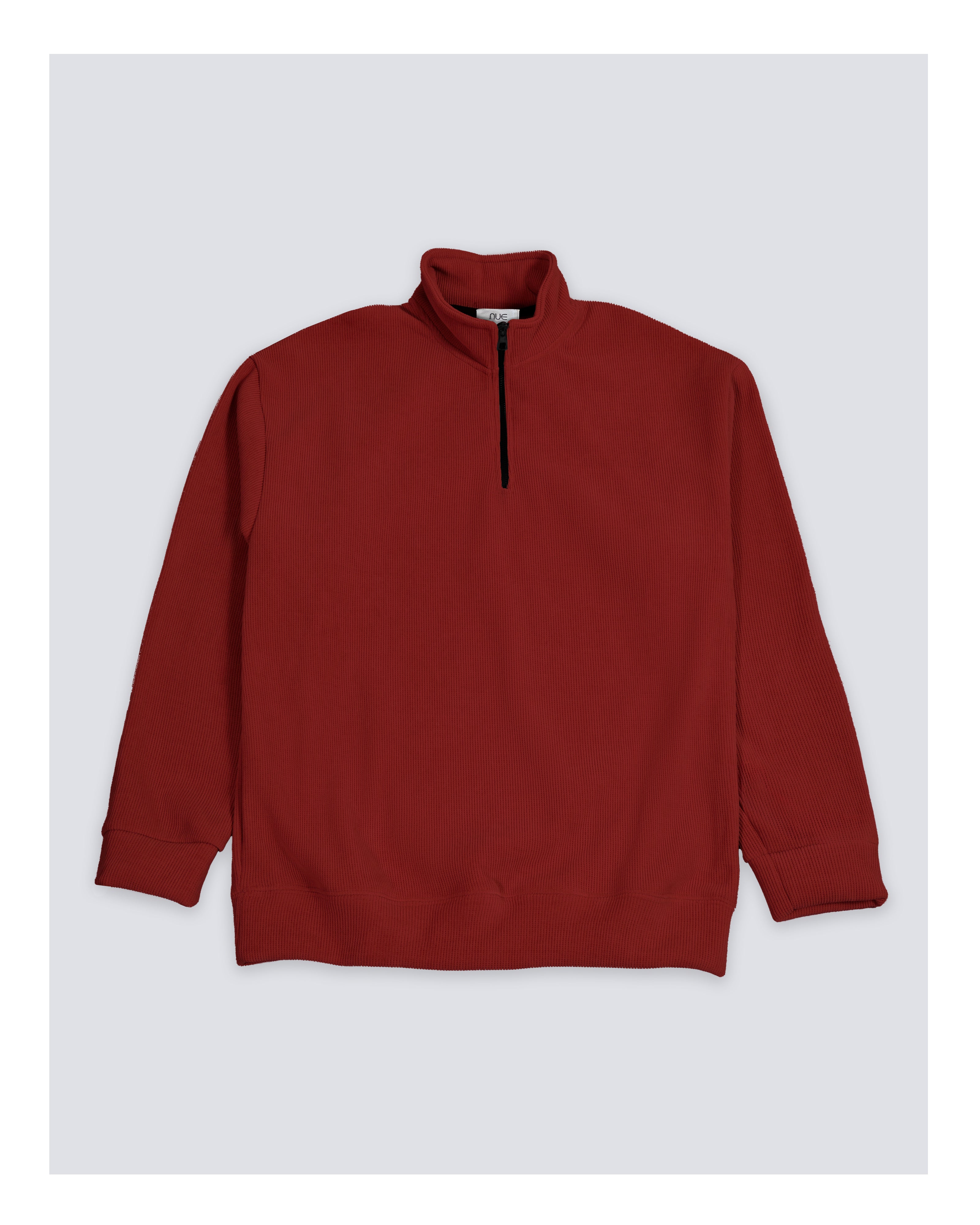 Velvet Sweatshirt Burgundy