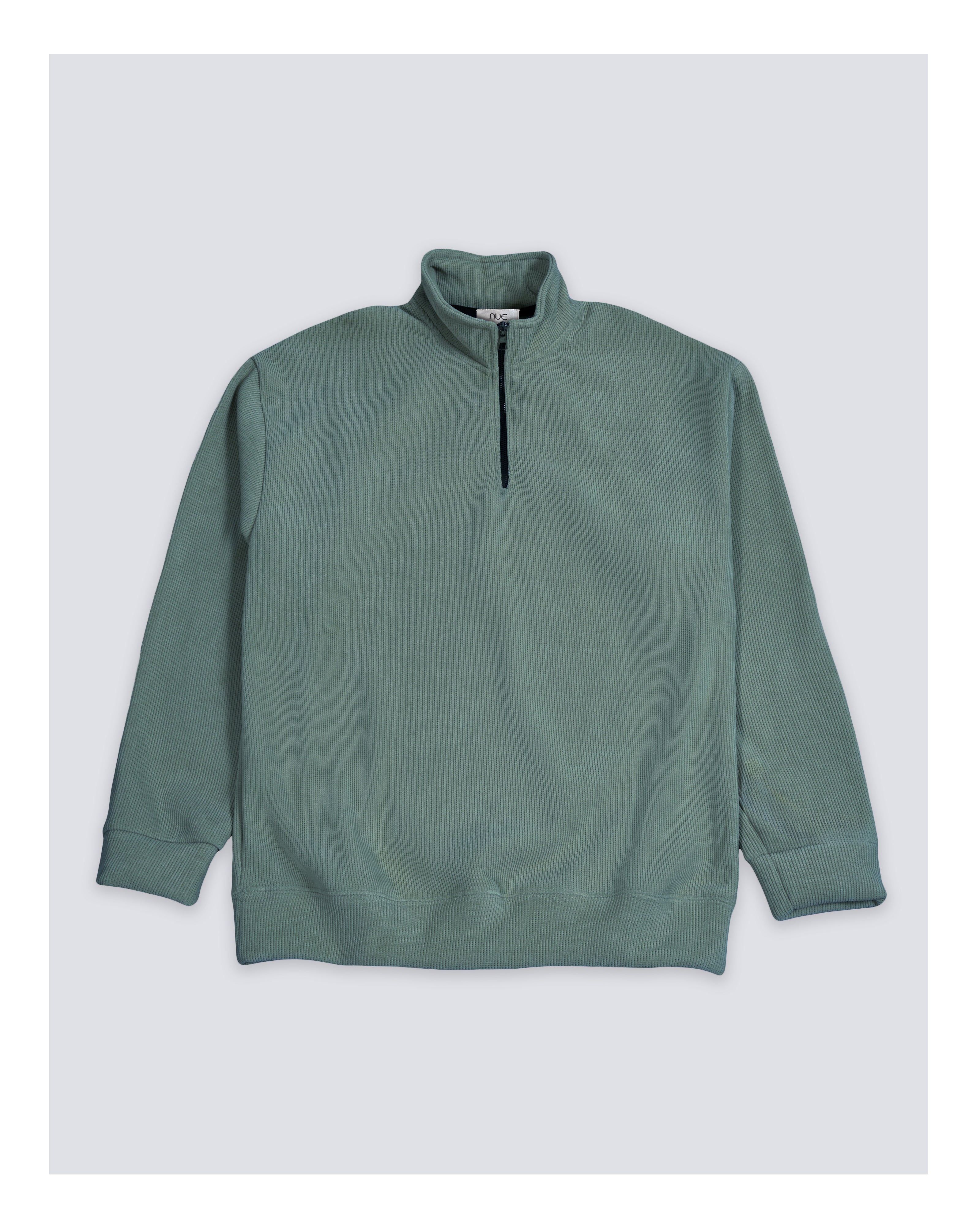 Velvet Sweatshirt Turquoise