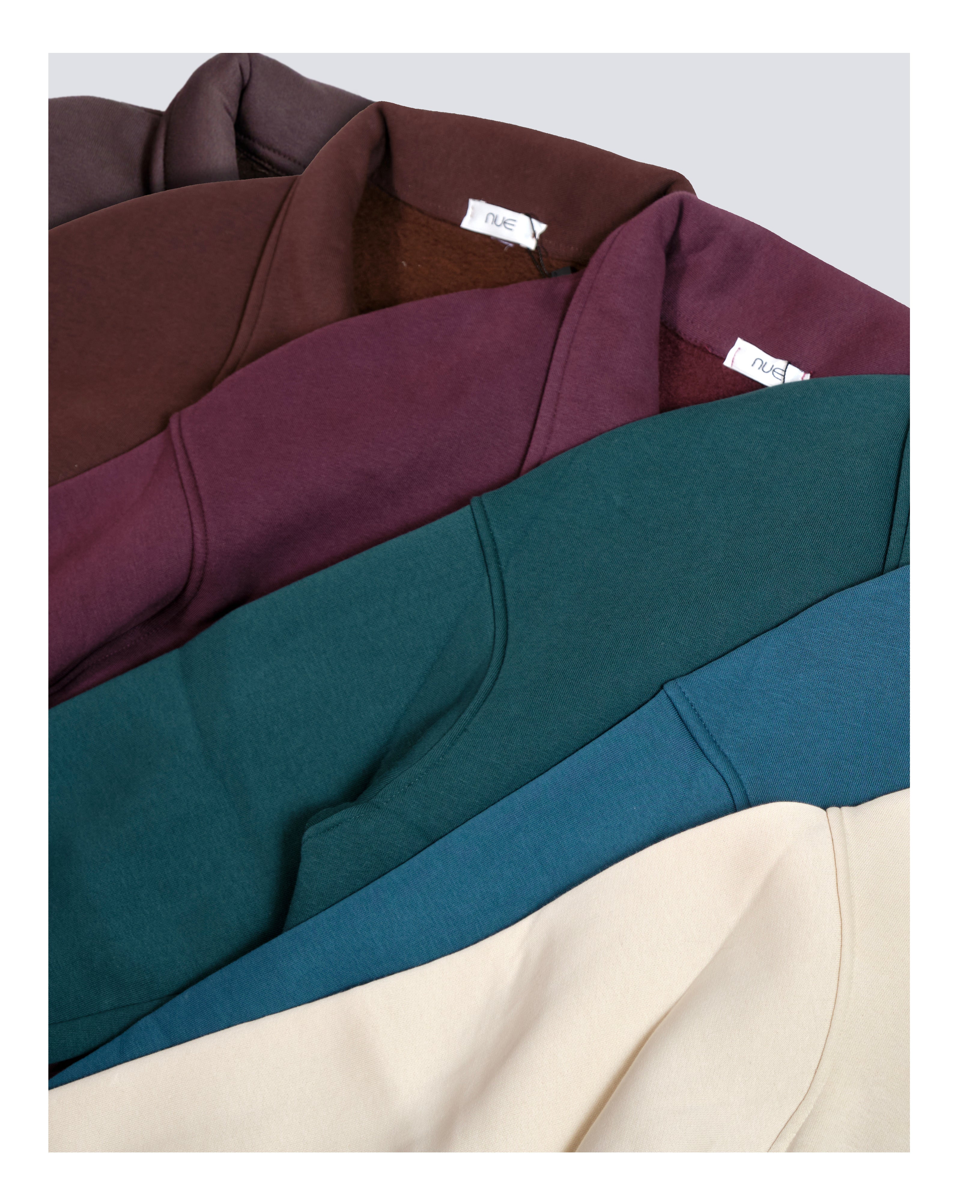 Cotton Quarter Zip sweatshirt Blue