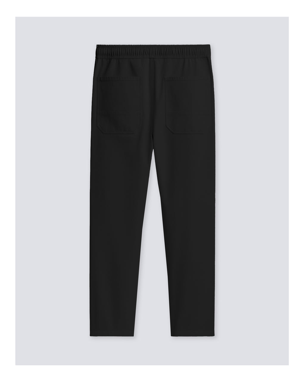 Drawstring Casual Trousers Black